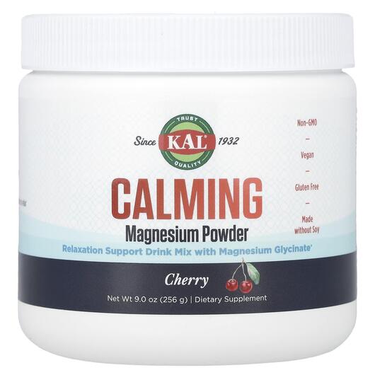 Основное фото товара KAL, Магний, Calming Magnesium Powder Cherry, 256 г
