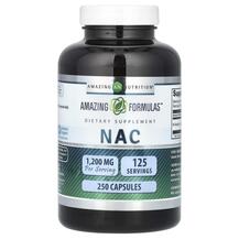 NAC 600 mg N-ацетилцистеин Amazing Nutrition 250 капсул
