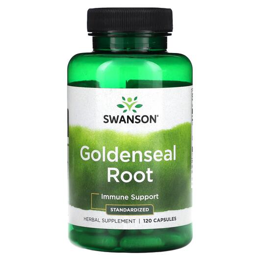 Основне фото товара Swanson, Goldenseal Root, Жовтокорінь, 120 капсул
