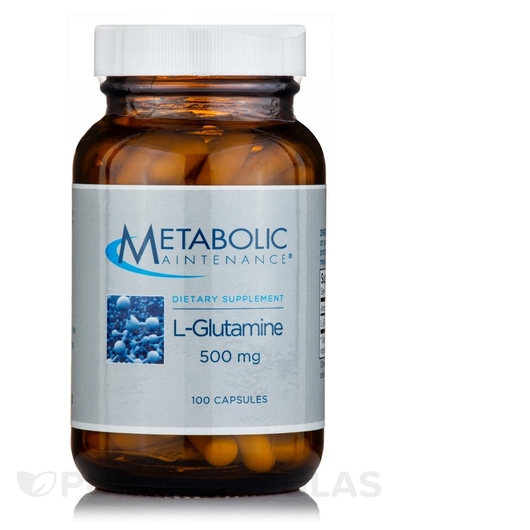 Основное фото товара L-Glutamine 500 mg Основное фото товара Metabolic Maintenance, L-Глутамин, L-Glutamine 500 mg, 100 капсул