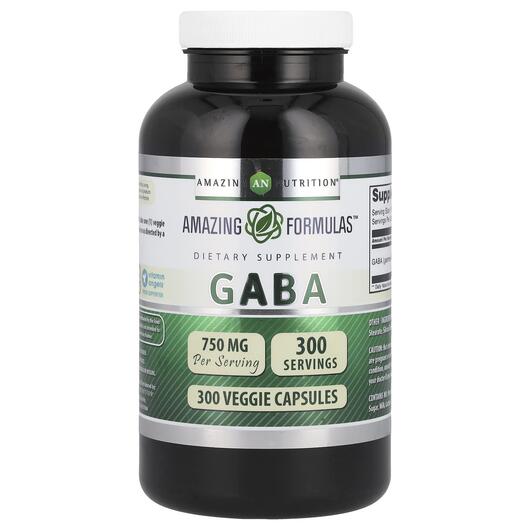 Основное фото товара GABA 750 mg Основное фото товара Amazing Nutrition, ГАМК, GABA 750 mg, 300 капсул