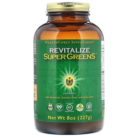 Основное фото товара HealthForce Superfoods, Суперфуд, Revitalize Super Greens, 227 г
