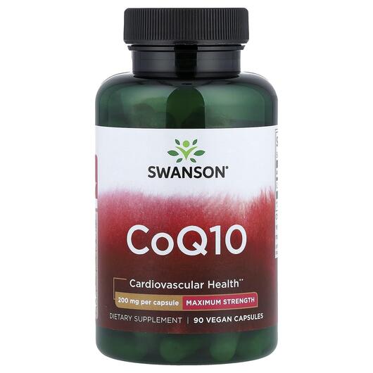 Основне фото товара CoQ10 200 mg Основне фото товара Swanson, CoQ10 200 mg, Коензим Q10 200 мг, 90 капсул