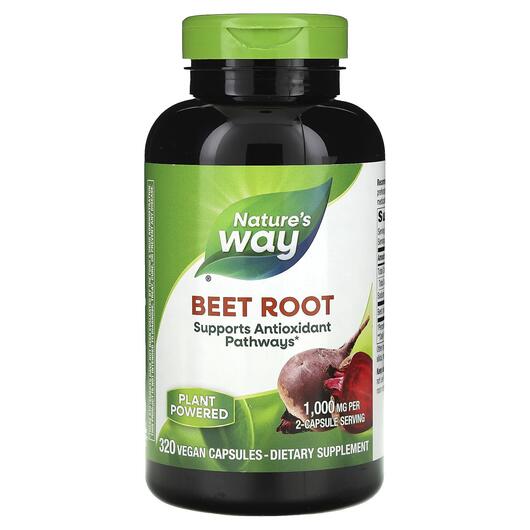 Основное фото товара Beet Root 1000 mg Основное фото товара Nature's Way, Свекла 1000 мг, Beet Root 1000 mg 320 Vegan, 3