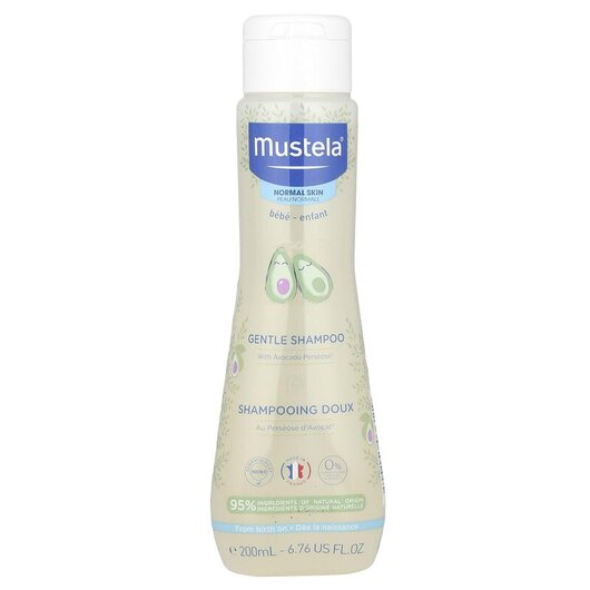 Основне фото товара Gentle Shampoo Normal Skin Основне фото товара Mustela, Gentle Shampoo Normal Skin, Шампунь, 200 мл