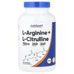 Фото товару Nutricost, L-Arginine + L-Citrulline, L-Аргінін, 240 капсул