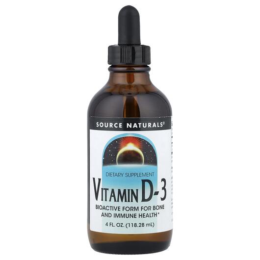 Основне фото товара Source Naturals, Vitamin D-3, Вітамін D3, 118.28 мл
