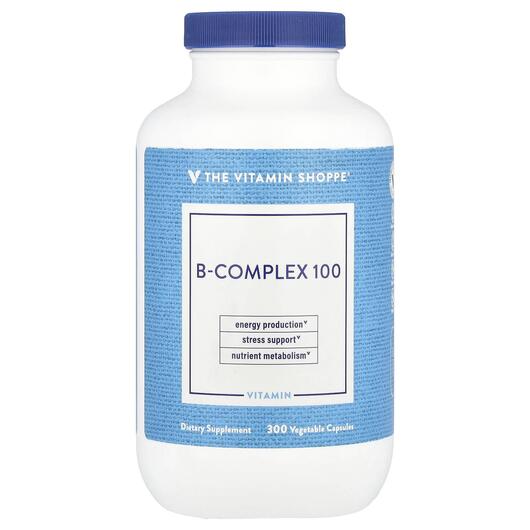 Основное фото товара B-Complex 100 Основное фото товара TheVitaminShoppe, B-комплекс, B-Complex 100, 300 капсул