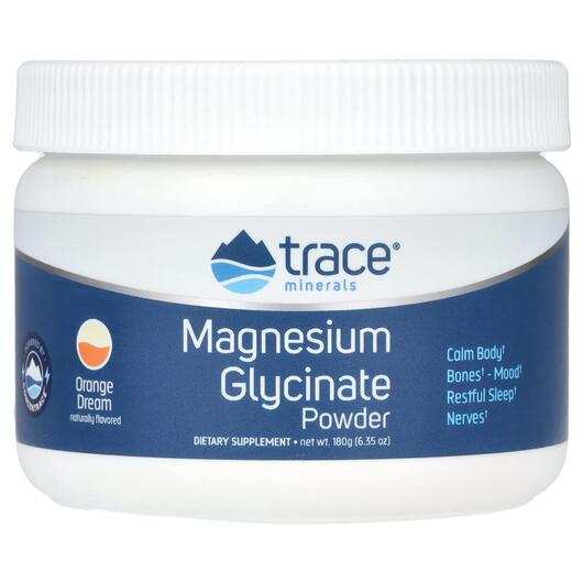 Основное фото товара Trace, Магний, Magnesium Glycinate Powder Orange Dream, 180 г