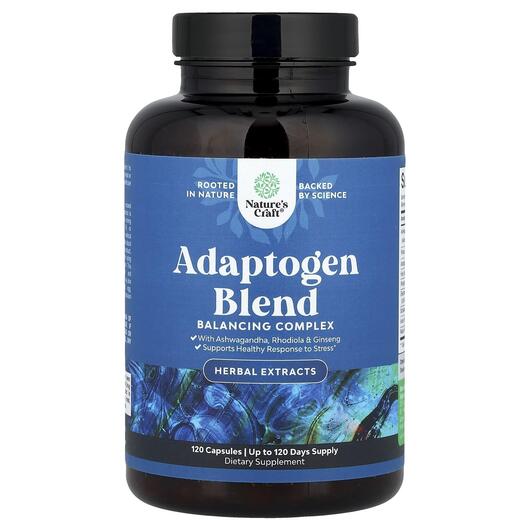 Основное фото товара Adaptogen Blend Основное фото товара Nature's Craft, Адаптоген, Adaptogen Blend, 120 капсул
