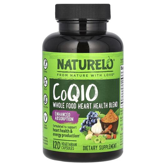 Основне фото товара CoQ10 Whole Food Heart Health Blend Основне фото товара CoQ10 Whole Food Heart Health Blend, Коензим CoQ10, 120 капсул