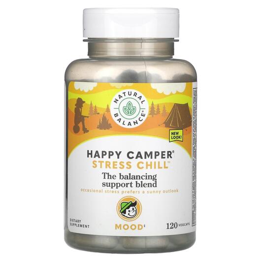 Основне фото товара Happy Camper Stress Chill Основне фото товара Happy Camper Stress Chill, Підтримка стресу, 120 Vegcaps