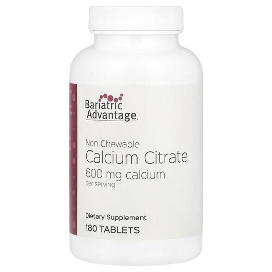 Основное фото товара Non-Chewable Calcium Citrate 600 mg Основное фото товара Кальция Цитрат, Non-Chewable Calcium Citrate 600 mg, 180 таблеток