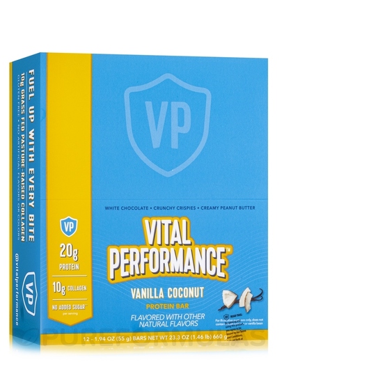 Основне фото товара Vital Performance Protein Bar Vanilla Coconut Flavor, Колаген, 55