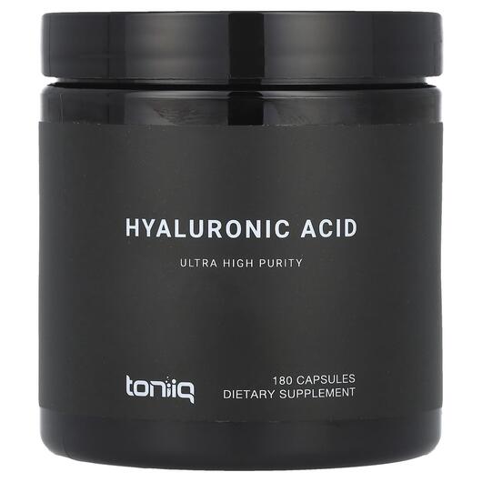 Основное фото товара Toniiq, Гиалуроновая кислота, Hyaluronic Acid, 180 капсул