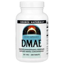 DMAE 351 мг DMAE 351 mg Source Naturals 200 таблеток DMAE 351 мг DMAE 351 mg Source Naturals 200 таблеток
