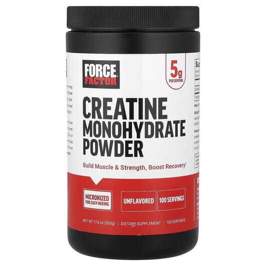 Основное фото товара Force Factor, Креатин, Creatine Monohydrate Powder Unflavored, 50