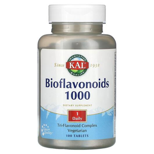 Основне фото товара KAL, Bioflavonoids 1000, Біофлавоноїди, 100 таблеток