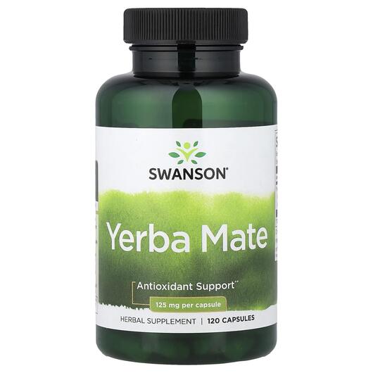 Основное фото товара Swanson, Йерба мате, Yerba Mate 125 mg, 120 капсул
