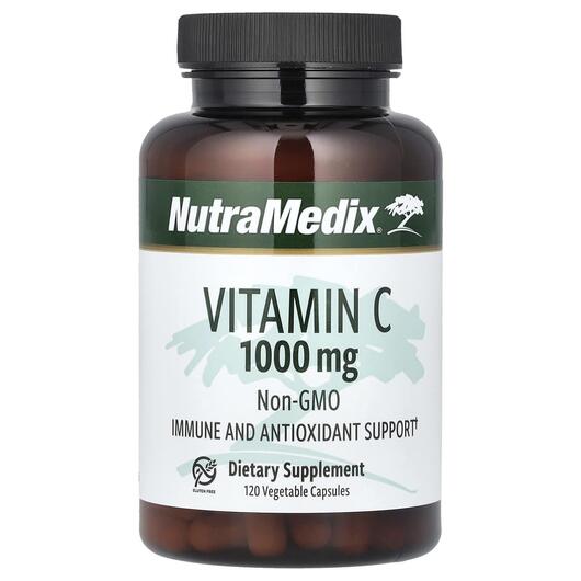 Основне фото товара NutraMedix, Vitamin C 1000 mg, Вітамін C, 120 капсул