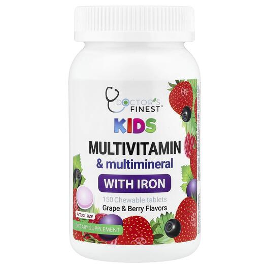 Основное фото товара Kids Multivitamin & Multimineral with Iron Grape & Berry Основное фото товара Kids Multivitamin & Multimineral with Iron Grape &, Желез