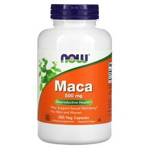 Maca 500 mg Перуанская Мака 500 мг NOW Foods 250 капсул Maca 500 mg Перуанская Мака 500 мг NOW Foods 250 капсул