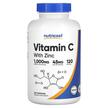 Фото товару Nutricost, Vitamin C with Zinc, Вітамін C, 240 капсул