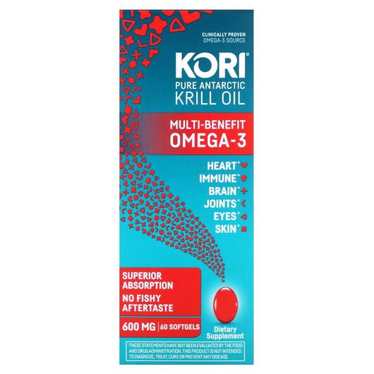Основне фото товара Pure Atlantic Krill Oil Multi-Benefit, Олія Антарктичного Кріля, 
