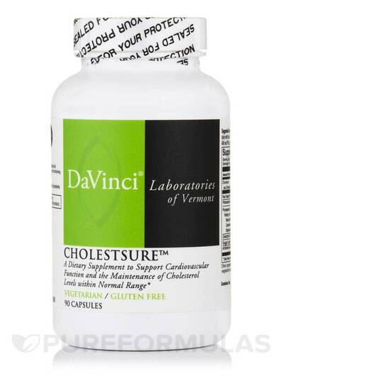 Основное фото товара CholestSure Основное фото товара DaVinci Laboratories, Поддержка холестерина, CholestSure, 90 капс