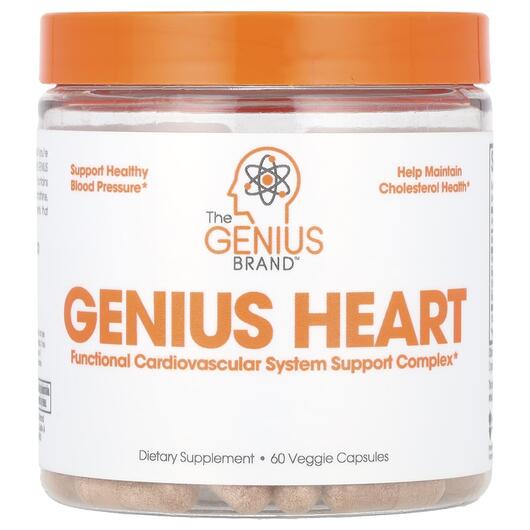 Основное фото товара Genius Heart Основное фото товара The Genius Brand, Кардио комплекс, Genius Heart, 60 капсул