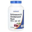 Фото товару Nutricost, Echinacea & Goldenseal Root 500 mg, Ехінацея, 240 