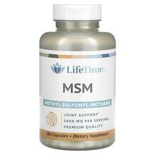 MSM 1000 mg Метилсульфонилметан МСМ LifeTime 180 капсул MSM 1000 mg Метилсульфонилметан МСМ LifeTime 180 капсул
