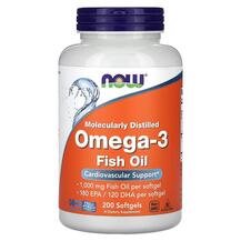 Омега 3 Molecularly Distilled Omega-3 NOW Foods 200 капсул Омега 3 Molecularly Distilled Omega-3 NOW Foods 200 капсул