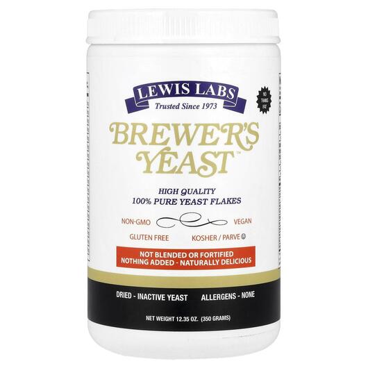 Основное фото товара Lewis Labs, Пивные дрожжи, Brewer's Yeast, 350 г