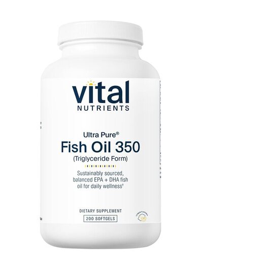 Основне фото товара Ultra Pure Fish Oil 350 Lemon Основне фото товара Vital Nutrients, Ultra Pure Fish Oil 350 Lemon, Омега 3, 200 капс