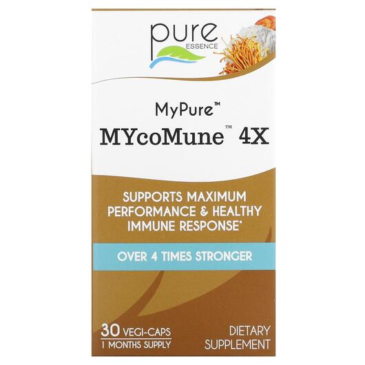 Основне фото товара MyPure MYcoMune 4X Основне фото товара Pure Essence, MyPure MYcoMune 4X, Гриби, 30 капсул
