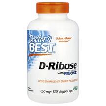 D-Рибоза 850 мг D-Ribose 850 mg Doctor's Best 120 капсул