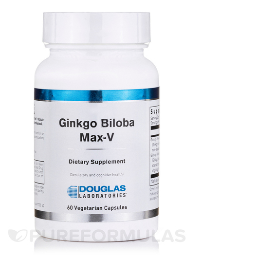 Основне фото товара Ginkgo Biloba Max-V Основне фото товара Douglas Laboratories, Ginkgo Biloba Max-V, Гінкго Білоба, 1 шт