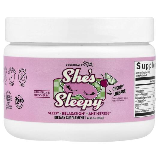 Основне фото товара She's Sleepy Cherry Limeade Основне фото товара Legendairy Milk, She's Sleepy Cherry Limeade, Підтримка сну,