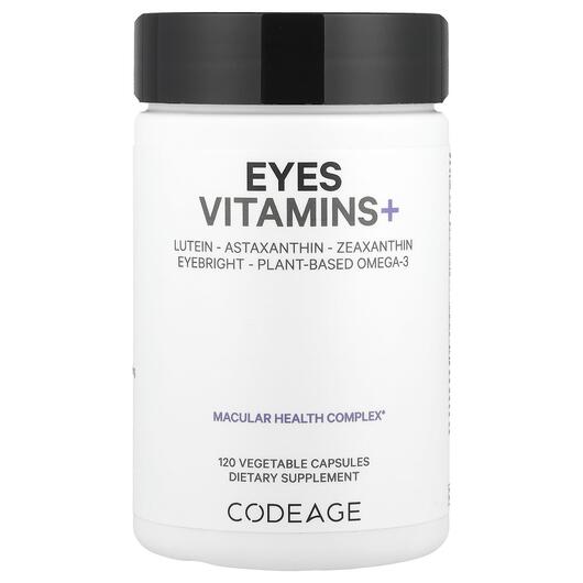 Основне фото товара CodeAge, Eyes Macular Health Complex, Вітаміни для очей, 120 капс