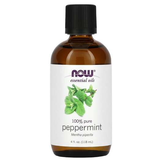 Основне фото товара Pure Essential Oil Peppermint Основне фото товара NOW Foods, Pure Essential Oil Peppermint, Ефірна олія, 118 мл
