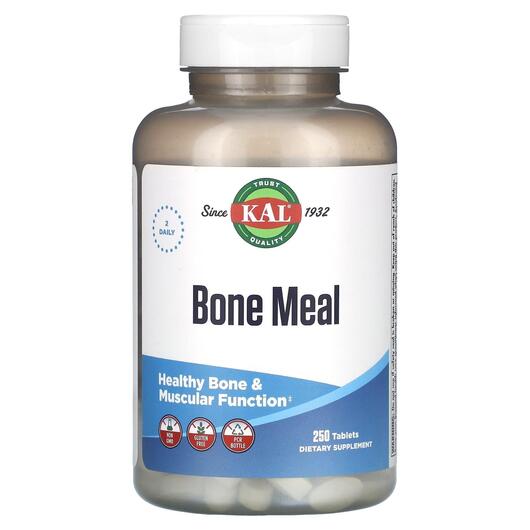 Основное фото товара Bone Meal Основное фото товара KAL, Укрепление костей, Bone Meal, 250 таблеток