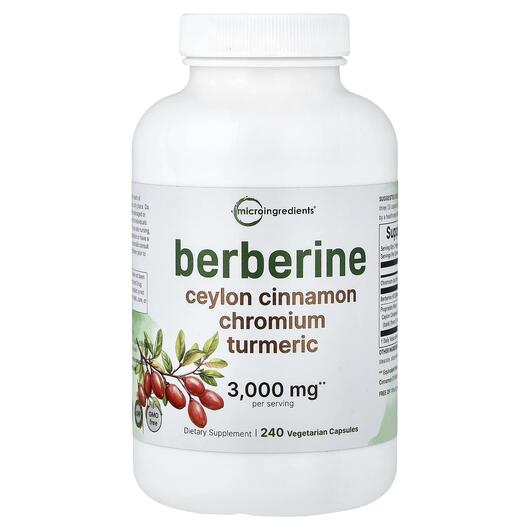 Основне фото товара Micro Ingredients, Berberine, Берберин, 240 капсул