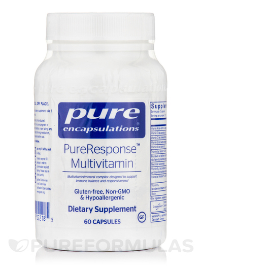 Основне фото товара PureResponse Multivitamin Основне фото товара PureResponse Multivitamin, Мультивітаміни, 60 капсул