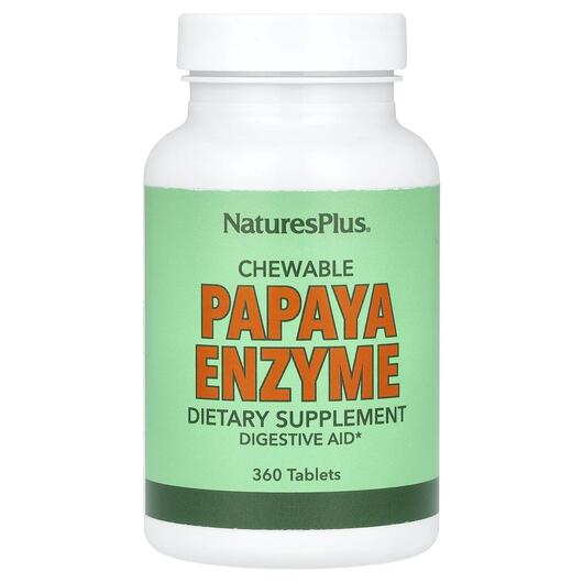 Основне фото товара Chewable Papaya Enzyme Supplement Основне фото товара Chewable Papaya Enzyme Supplement, Жувальний фермент Папайї, 360
