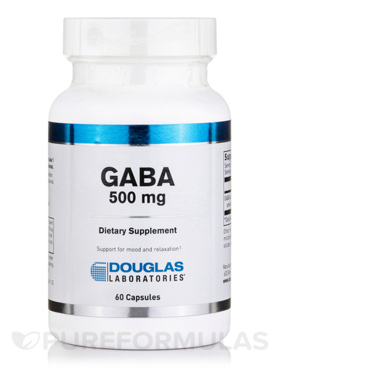 Основное фото товара GABA 500 mg Основное фото товара Douglas Laboratories, ГАМК, GABA 500 mg, 60 капсул