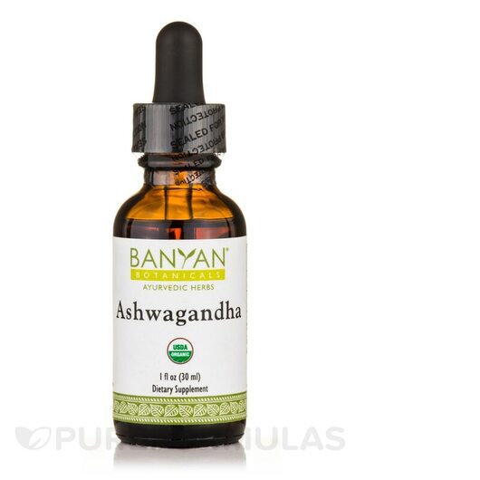 Основне фото товара Ashwagandha Liquid Extract Organic Основне фото товара Ashwagandha Liquid Extract Organic, Ашваганда, 30 мл