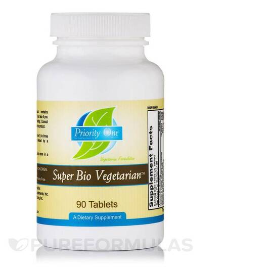 Основное фото товара Priority One, Поддержка иммунитета, Super Bio Vegetarian, 90 табл