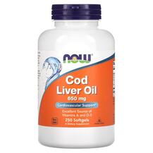 Cod Liver Oil 650 mg Масло печени трески NOW Foods Cod Liver Oil 650 mg Масло печени трески NOW Foods