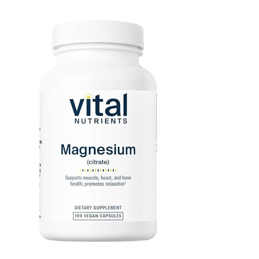 Основне фото товара Vital Nutrients, Magnesium Citrate 150 mg, Магній Цитрат, 100 кап